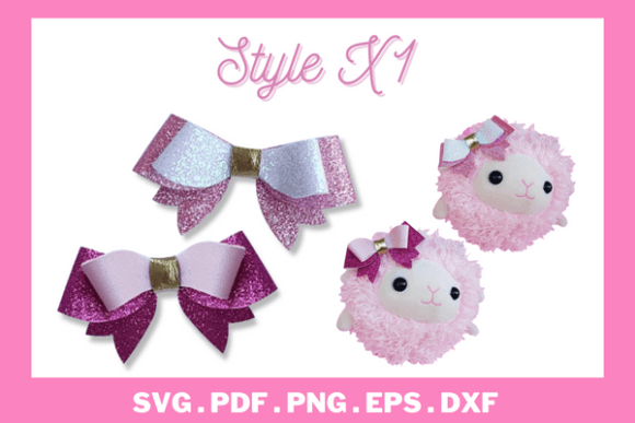 3D SVG Bow Shapes: Hairbow Template Review