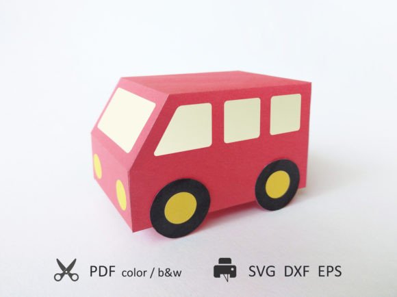 3D SVG Bus Shapes: Paper Toy Templates Review
