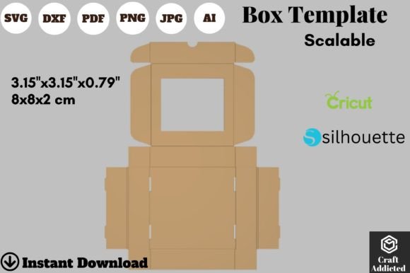 3D SVG Gift Box Template for Editorial Design