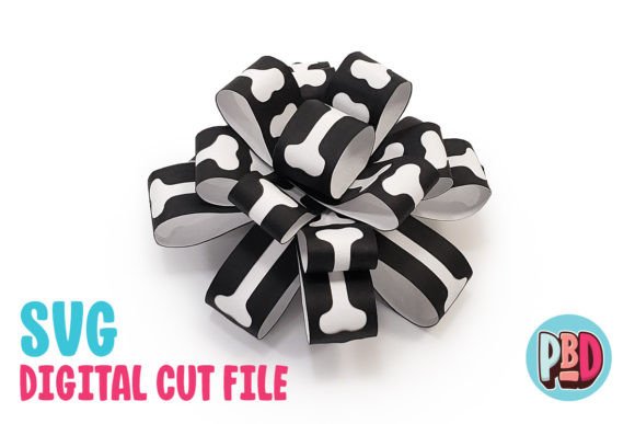 Black White Bone Gift Bow: 3D SVG Shapes Review