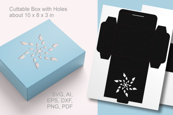 Broken Star Rectangular Favor Box 3D SVG Shapes