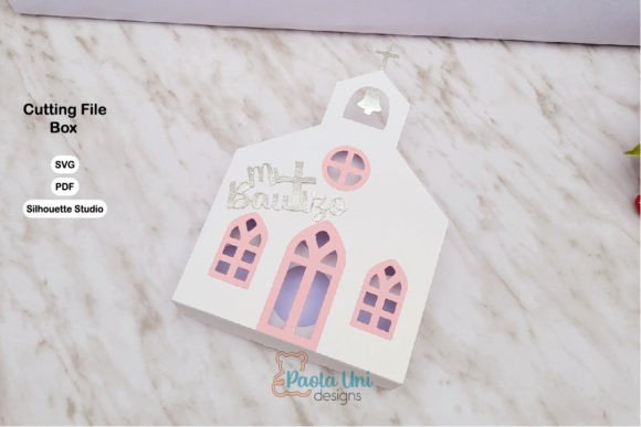 Caja En Forma De Iglesia: 3D SVG for Religious Crafts