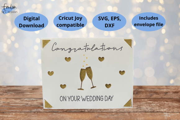 Congratulations Wedding Insert Card SVG: 3D Shapes Review