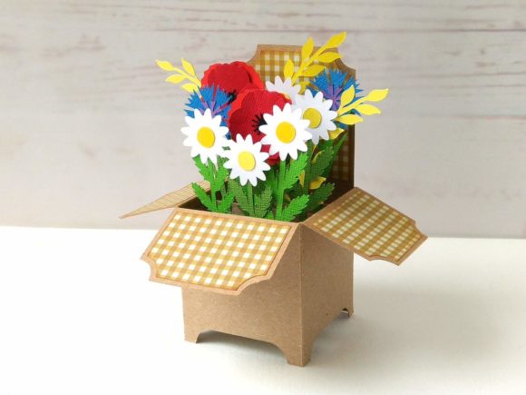 Cornfield Box Card: 3D SVG for Birthdays