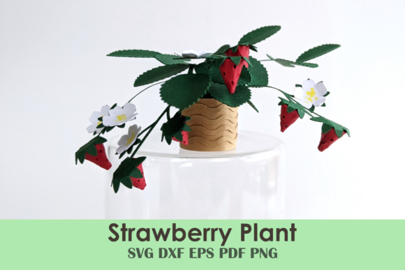 Cricut Papercraft Strawberry Plant: An Embroidery Review