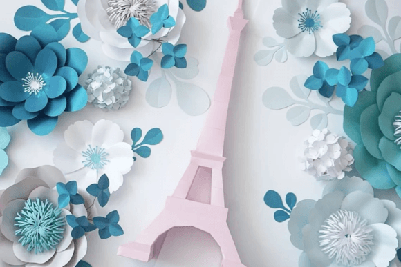 Eiffel Tower 3D SVG: Objects for Parisian Design
