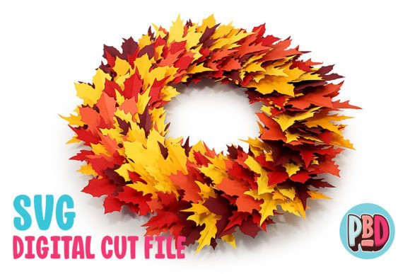 Fall Leaf Papercraft Wreath: 3D SVG Paper Flowers Review