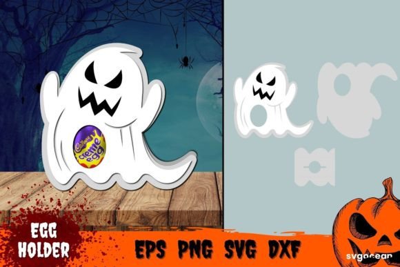 Ghost Egg Holder Template: 3D SVG Shapes Review