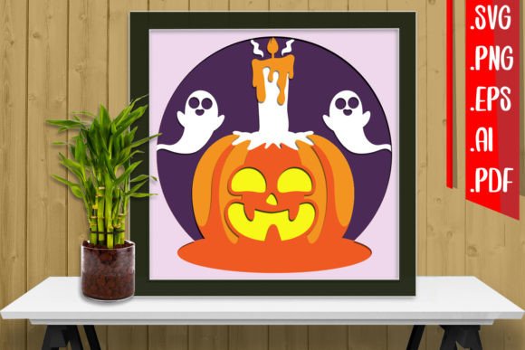 Halloween Layered Papercut 18: 3D SVG for Shadow Boxes