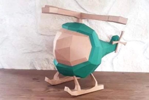 Helicopter Paper Sculpture: 3D SVG Objects Review