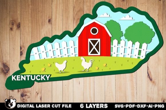 Kentucky SVG: 3D SVG Shapes for Local Signage