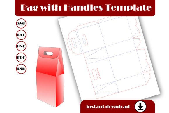 Paper Bag Template: 3D SVG Shapes for Editorial Design