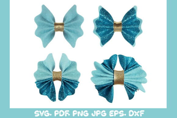 Pinch Hairbow 3D SVG Shapes Template Review