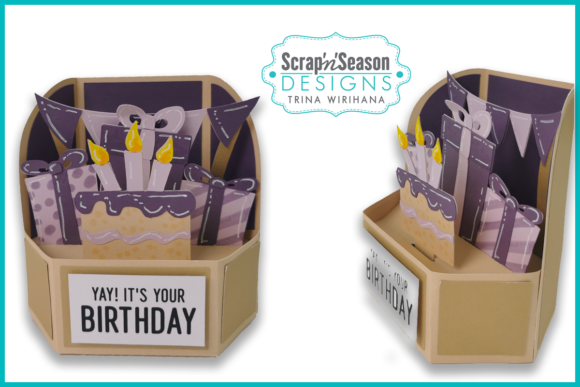 Popup Stage Card Party Cake: 3D SVG Shapes Review