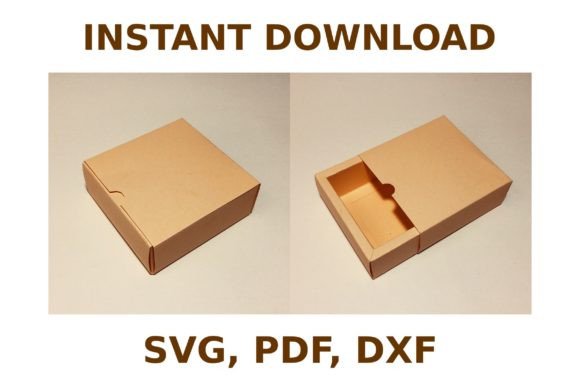 Slide Box Template: 3D SVG for Premium Gift Boxes