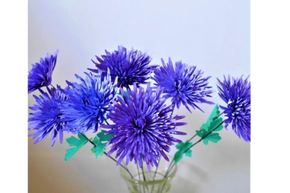 Spider Spray Mum 3D SVG for Paper Flowers