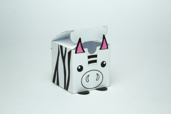 Zebra Kids Favor Box: 3D SVG for Entertainment